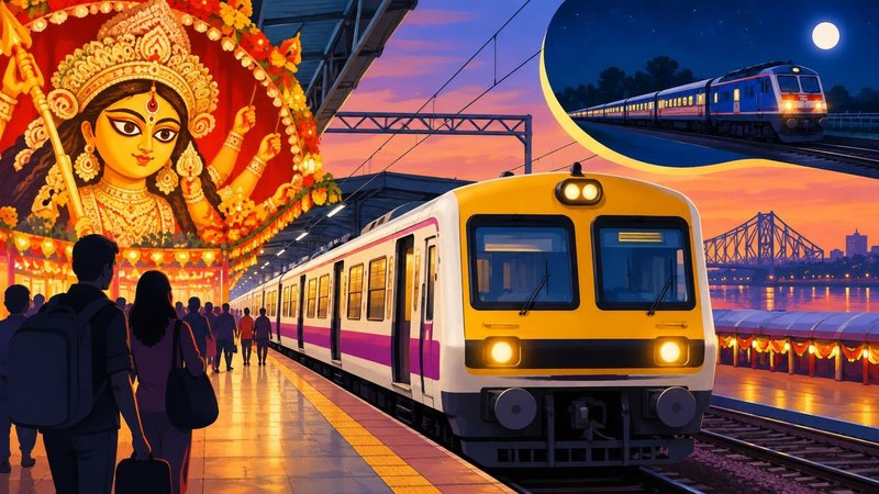 Durga Puja 2026: Sealdah to run 51 special local trains daily, 38 of them overnight