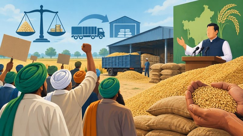 Haryana paddy farmers allege below-MSP sales as lifting lags; state vows full purchase