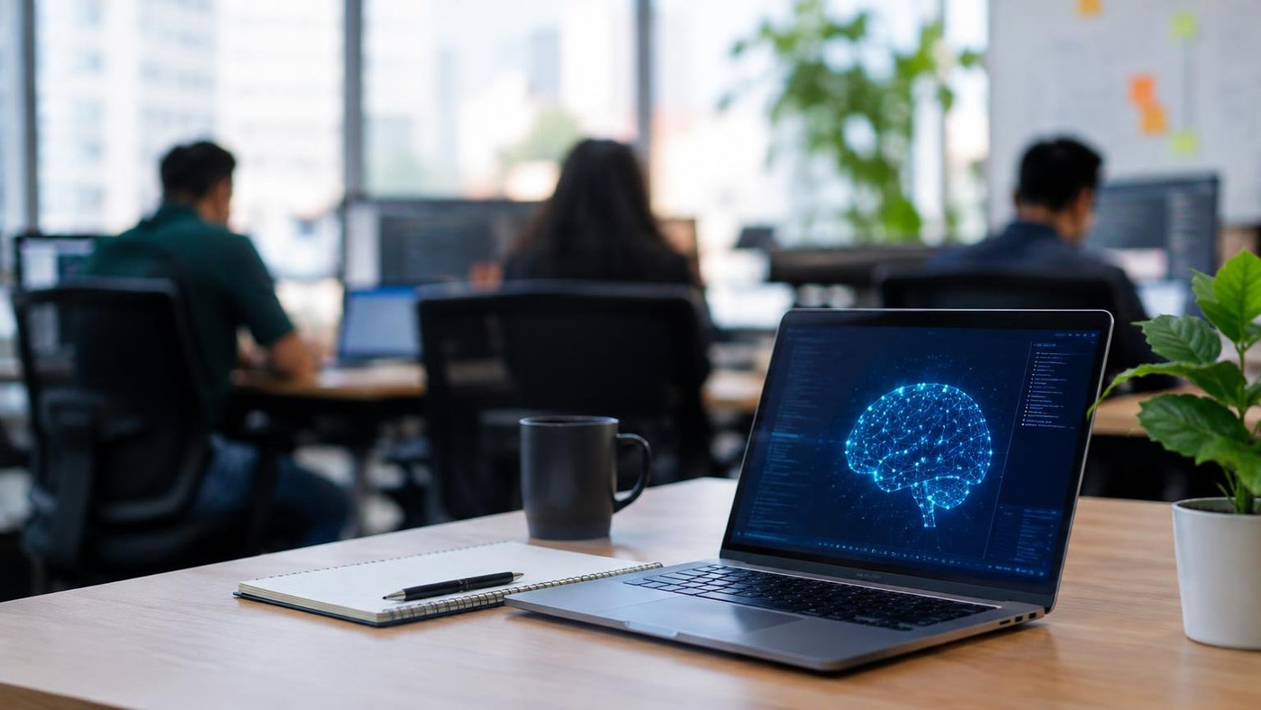 AI-generated representative image: the story "Indian AI Startup Funding Jumps 265% to $438 Million in Q3 2026"