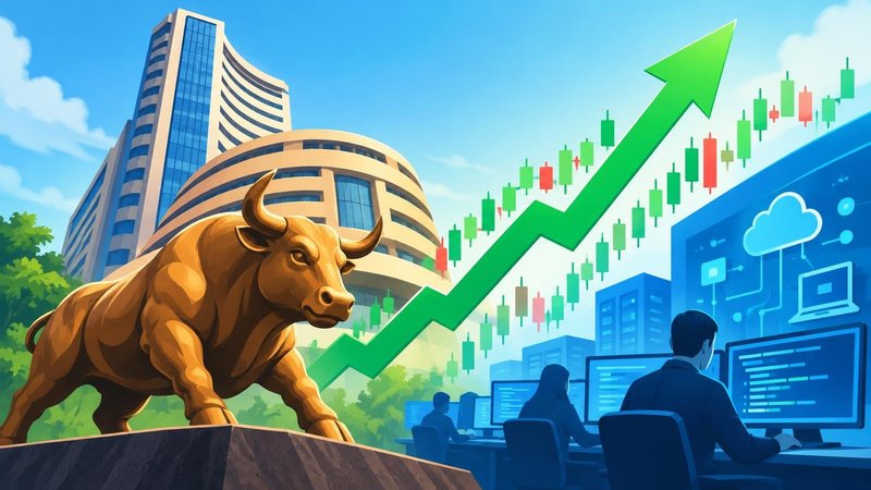 Sensex jumps 879 points, Nifty ends above 22,500 as IT shares lead rebound