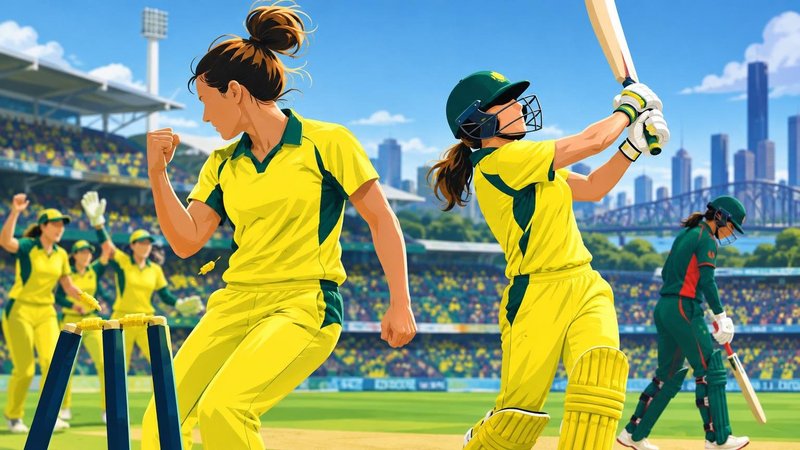 Sutherland, Litchfield star as Australia thrash Bangladesh in first women's ODI