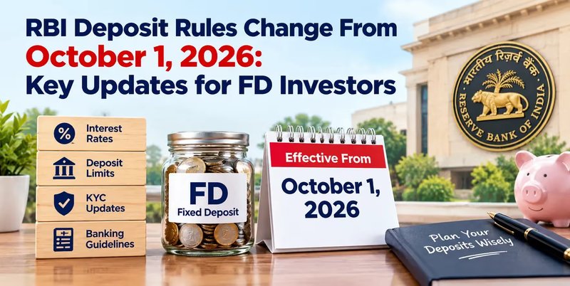 RBI Bulk FD Rules Take Effect 1 October: What Changes for Depositors