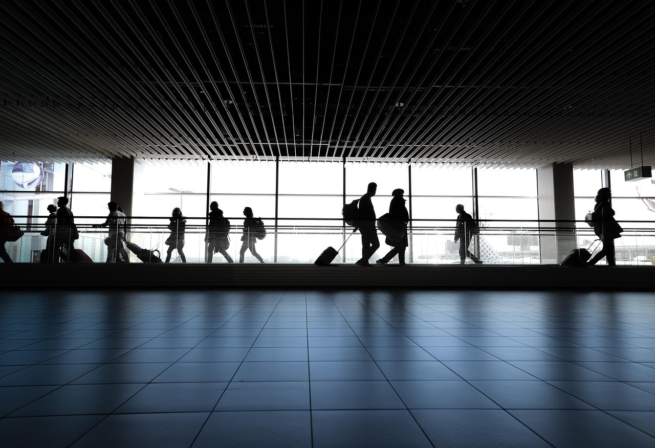 Representative image: airport departure gate