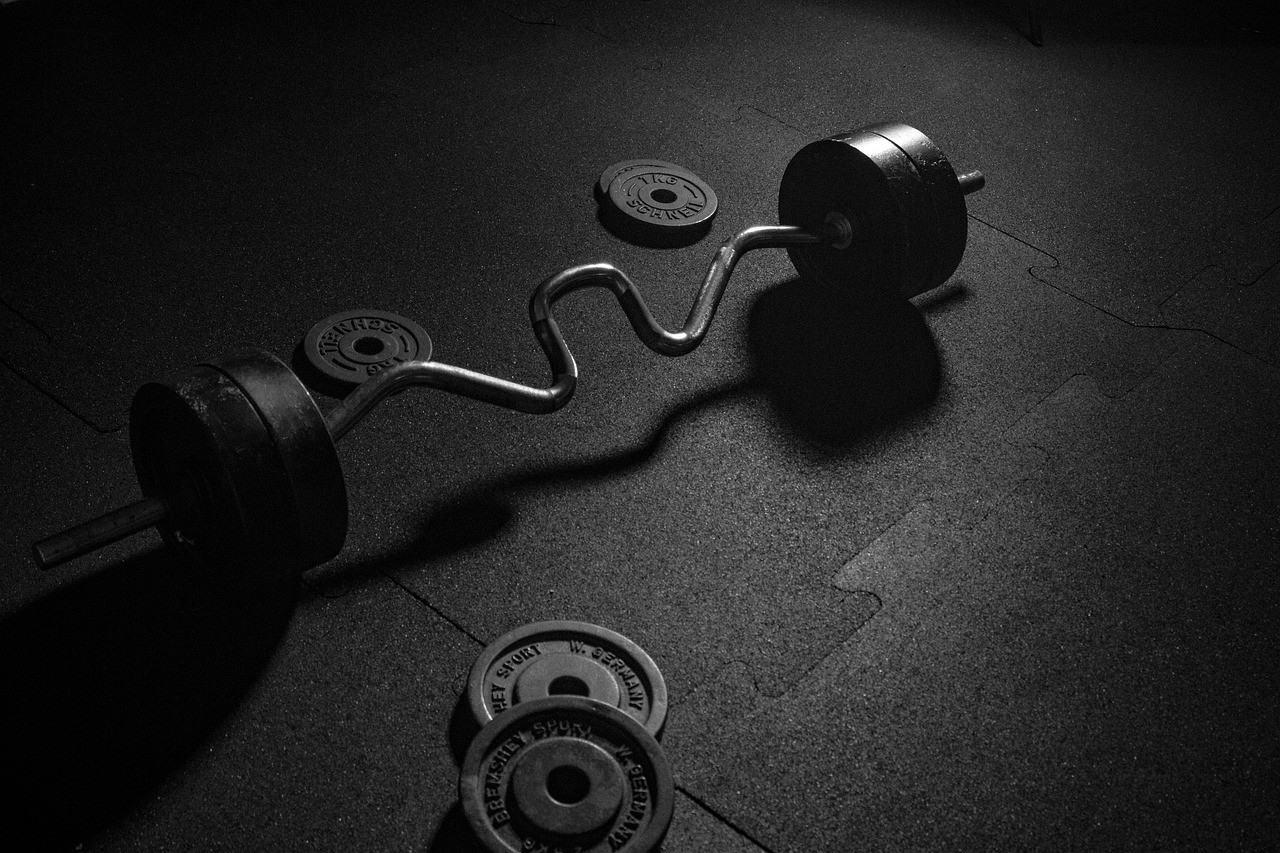 Representative image: weightlifting barbell gym