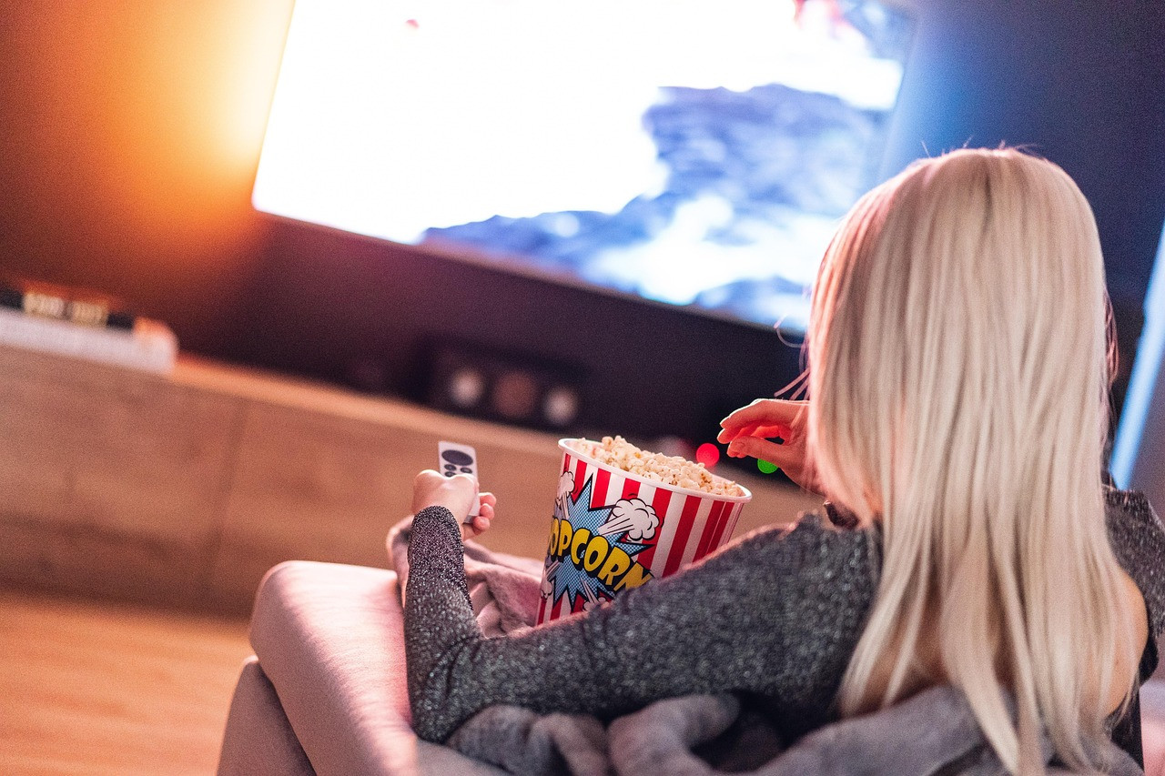 Representative image: watching television remote