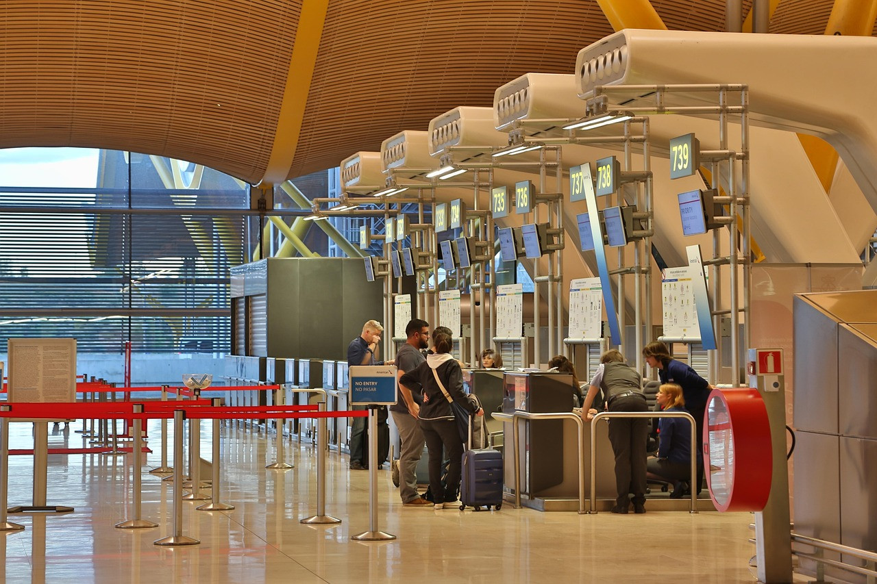 Representative image: airport check-in counter