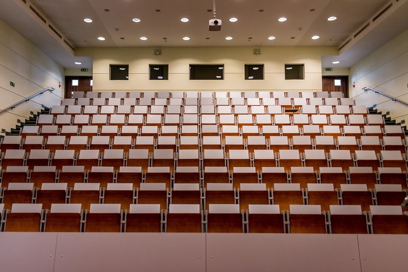 Representative image: lecture hall empty seats