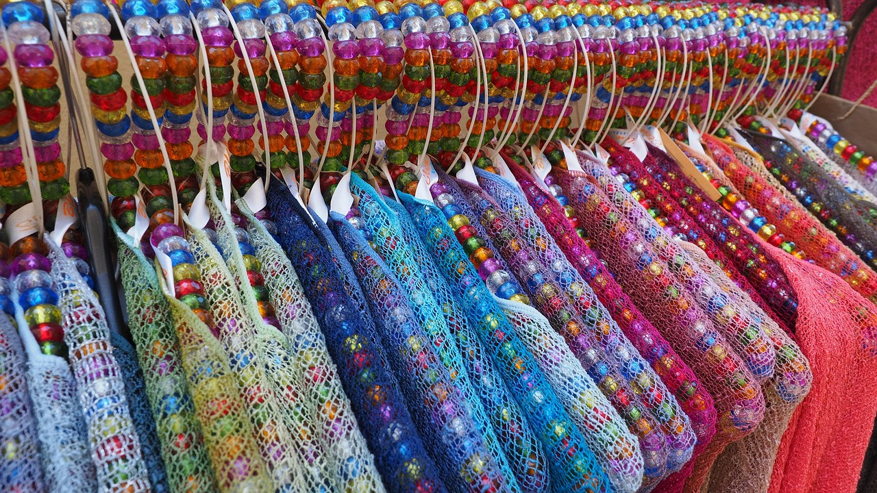 Representative image: colourful crochet dress fabric