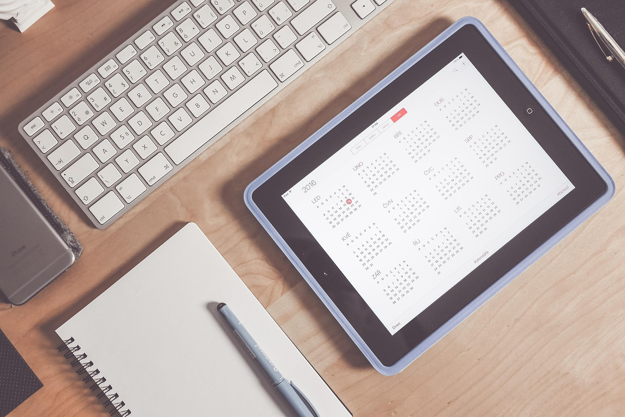 Representative image: smartphone calendar email screen