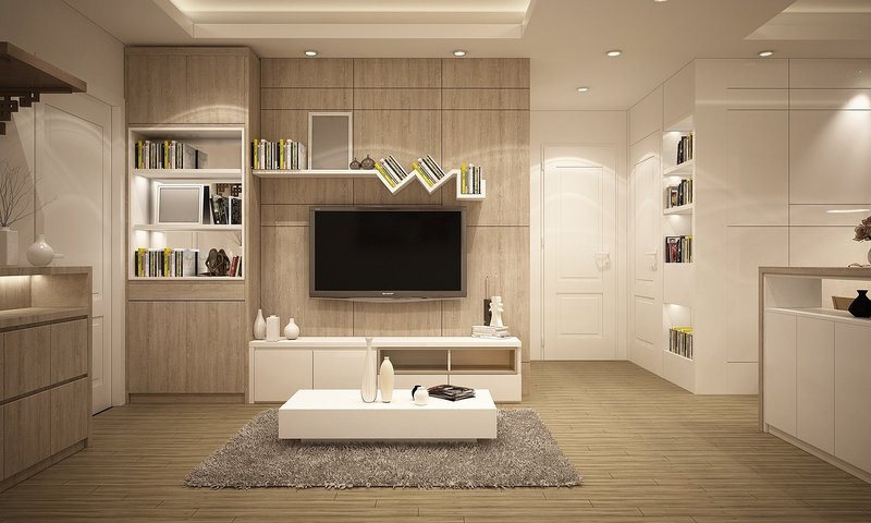 Representative image: flat screen television wall
