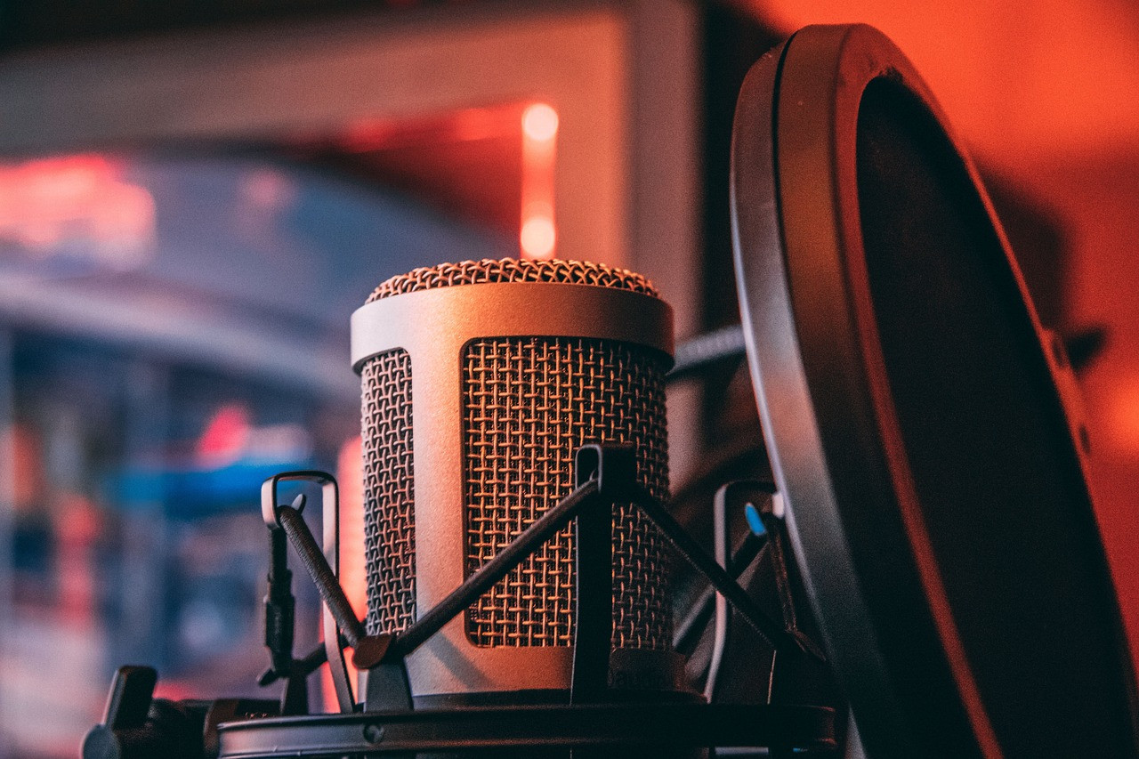 Representative image: music studio microphone