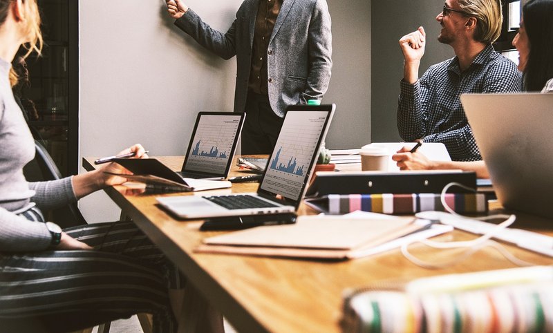 Representative image: startup team meeting