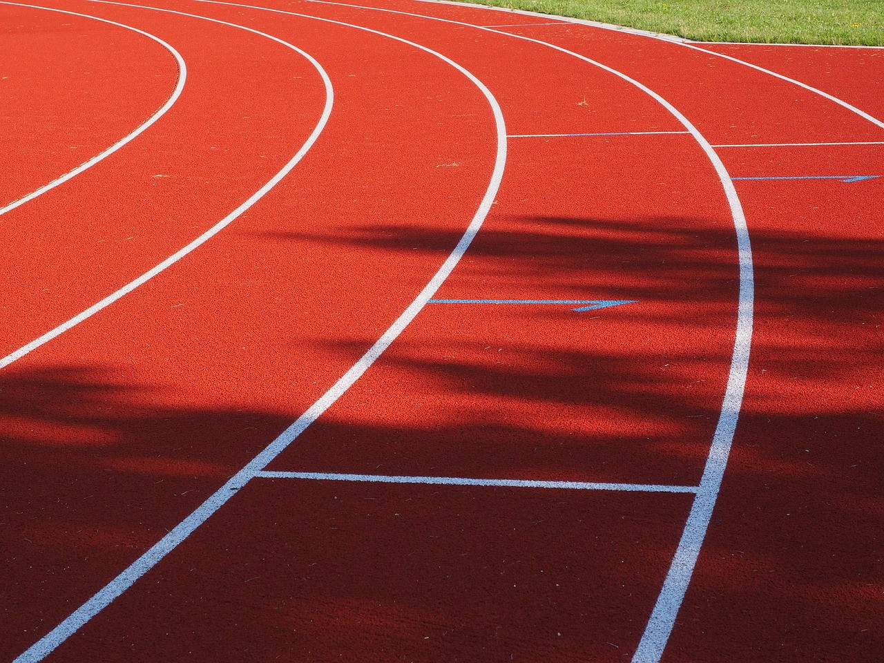 Representative image: stadium running track empty