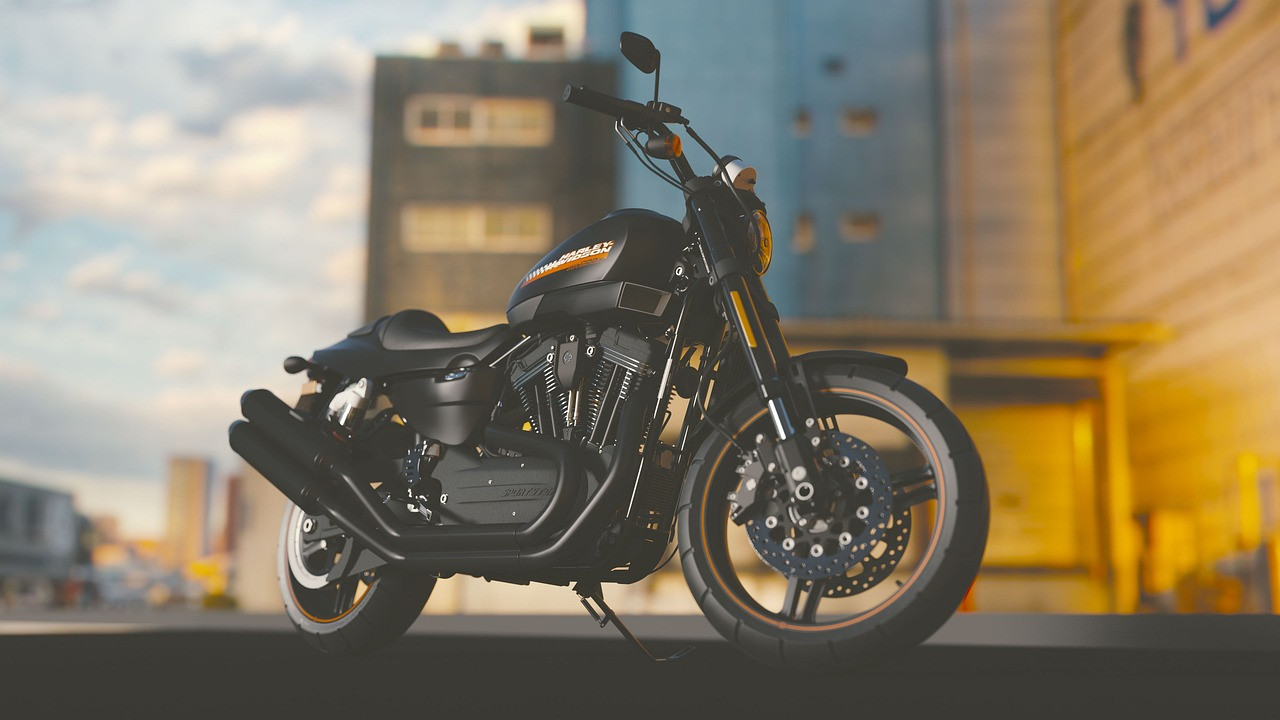 Representative image: motorcycle parked street