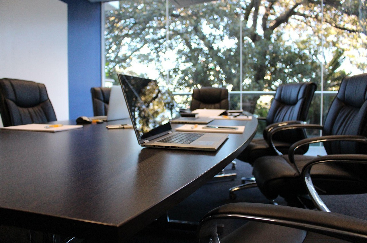Representative image: business meeting boardroom table