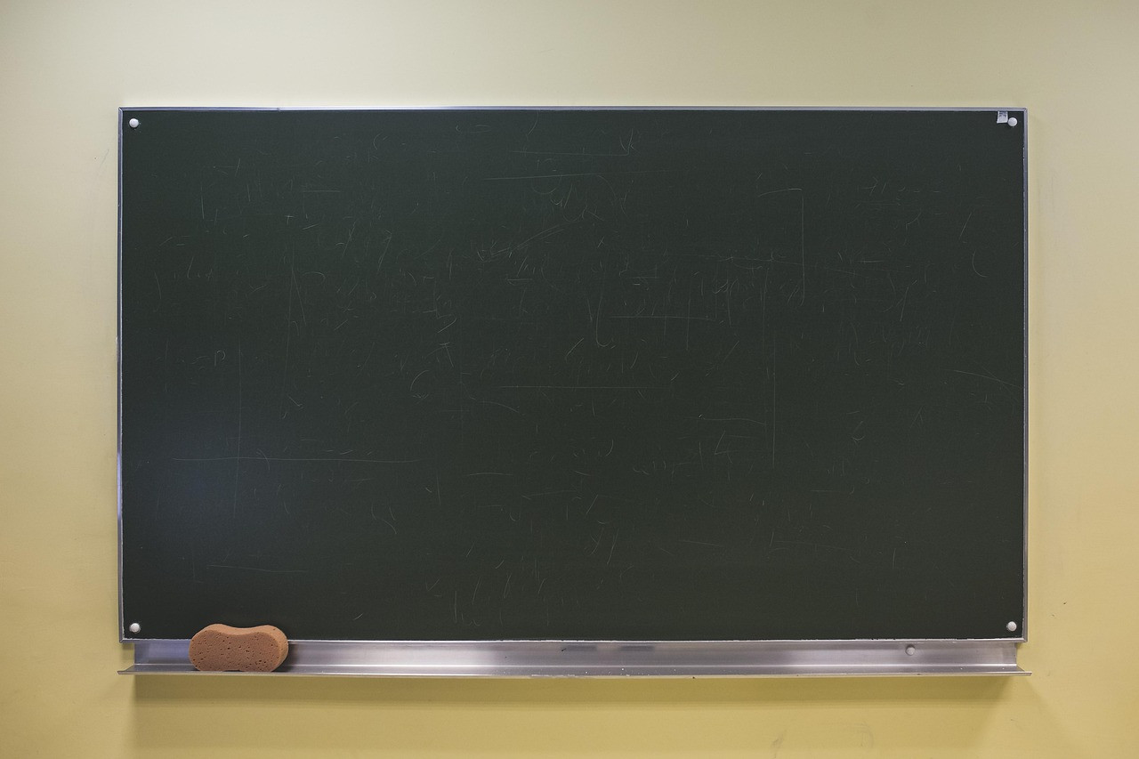 Representative image: empty classroom blackboard