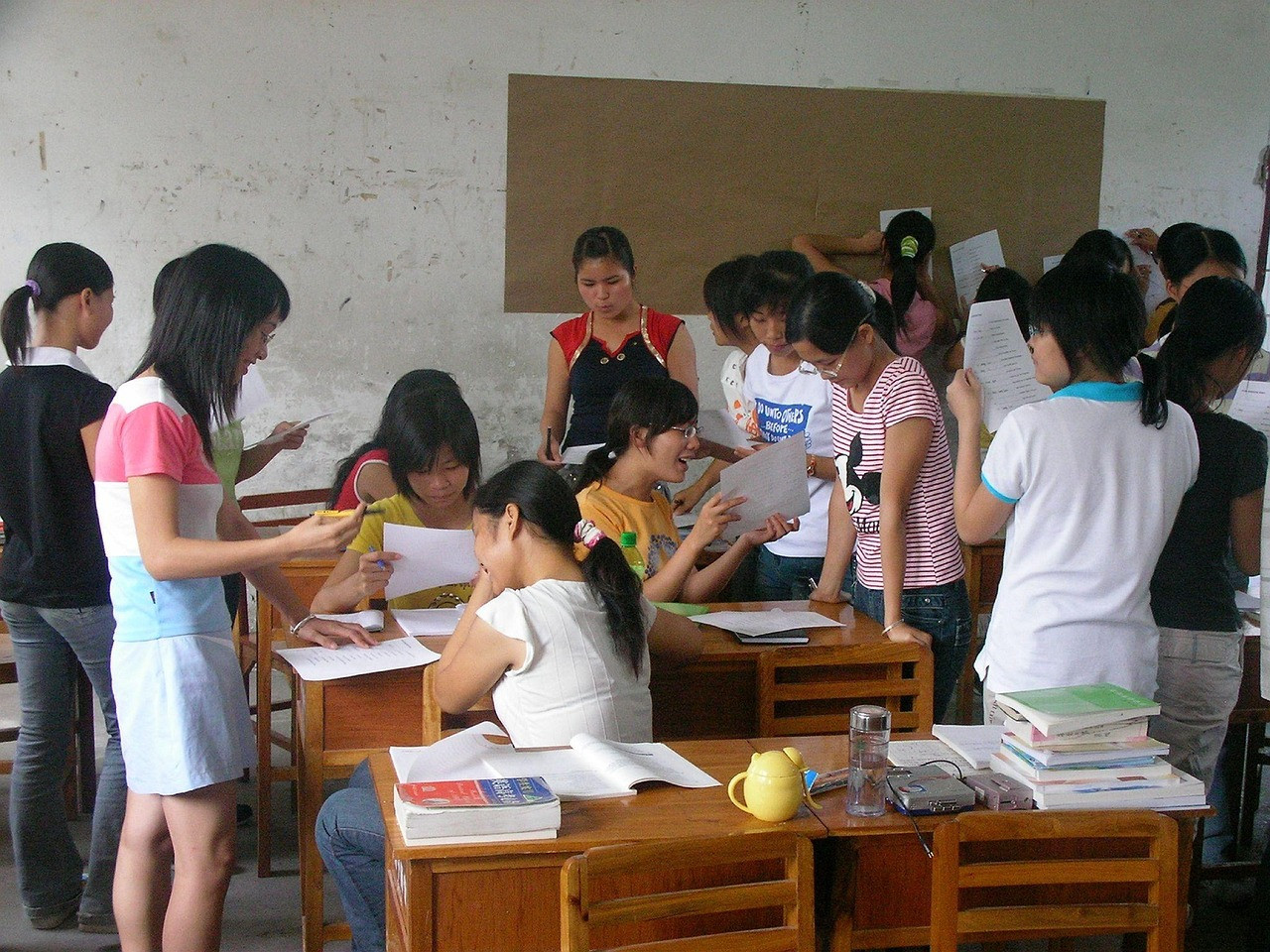 Representative image: students writing an exam