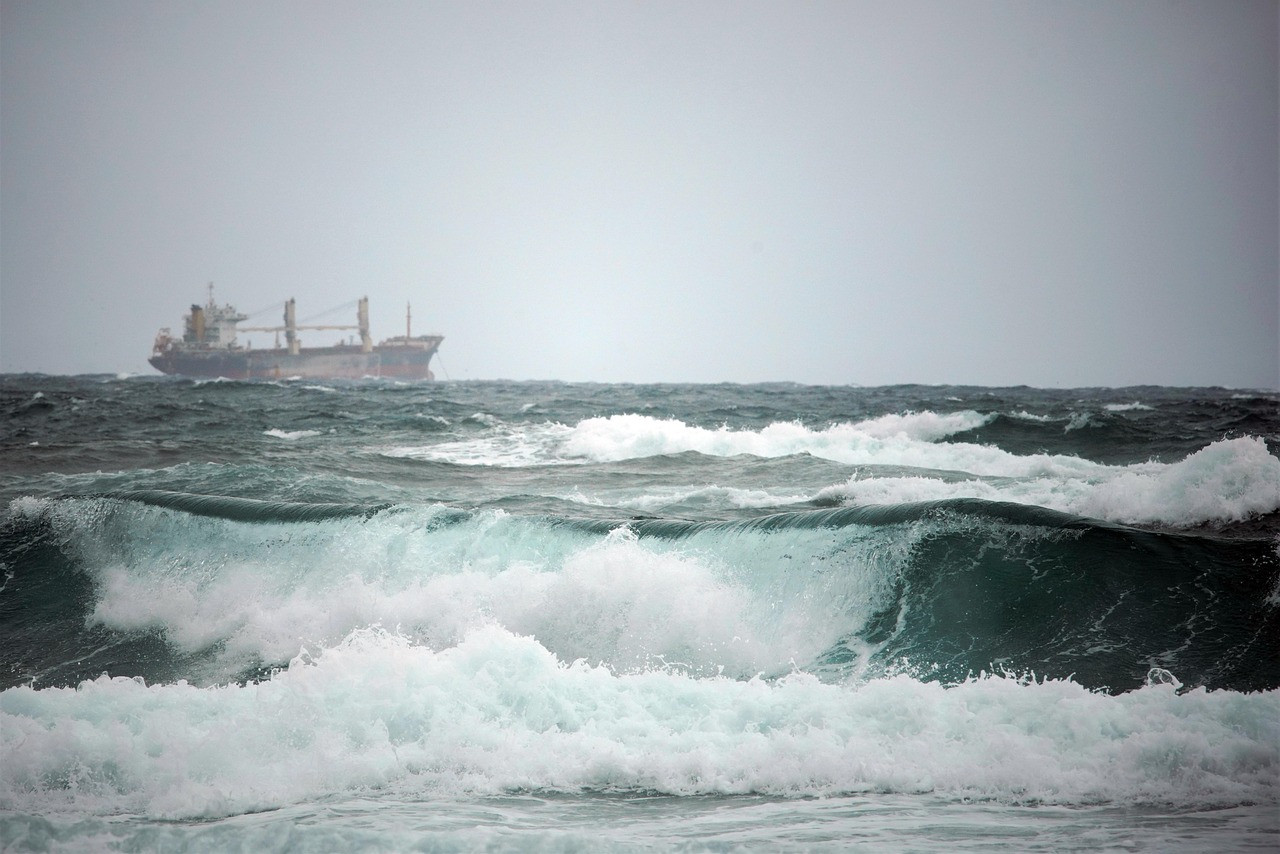 Representative image: cargo ship at sea