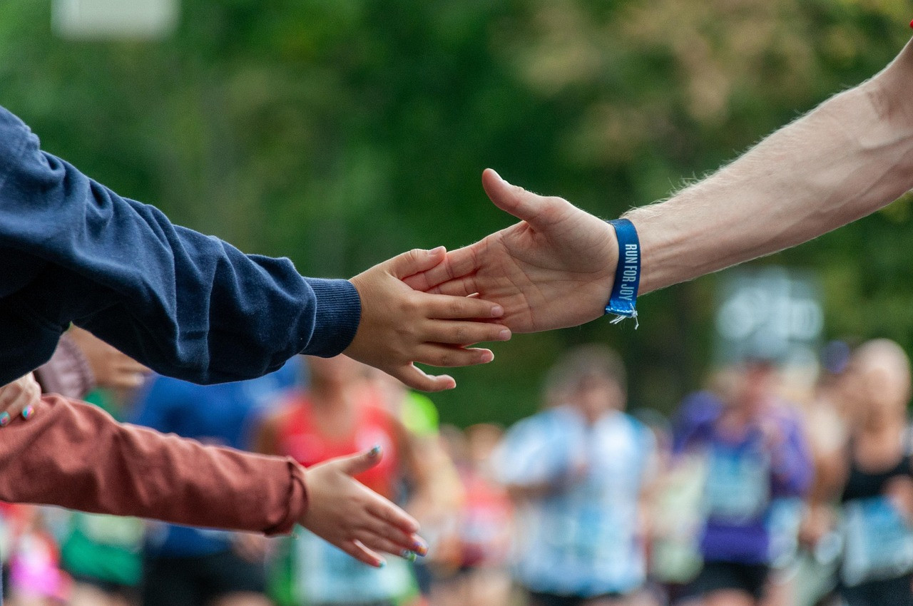 Representative image: runners in a road race
