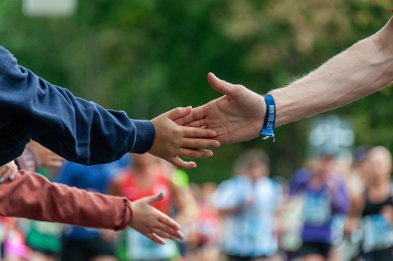 Representative image: runners in a road race