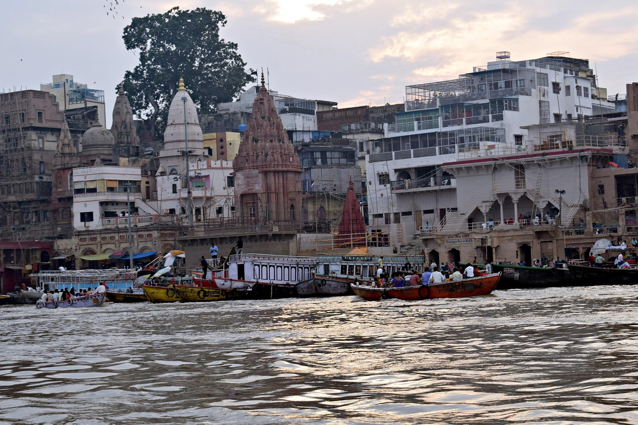 Representative image: river ghat steps at sunset