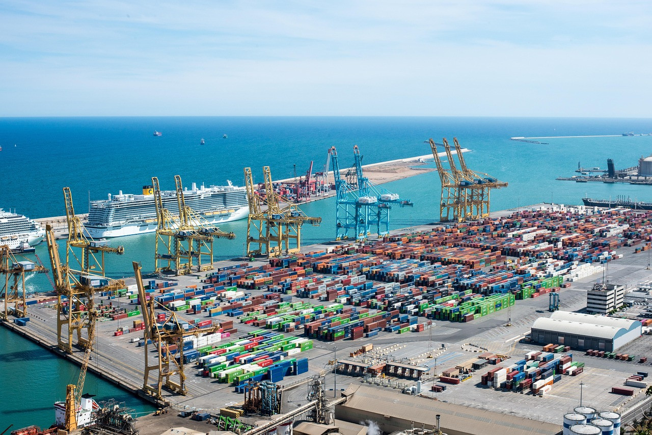 Representative image: cargo containers port cranes