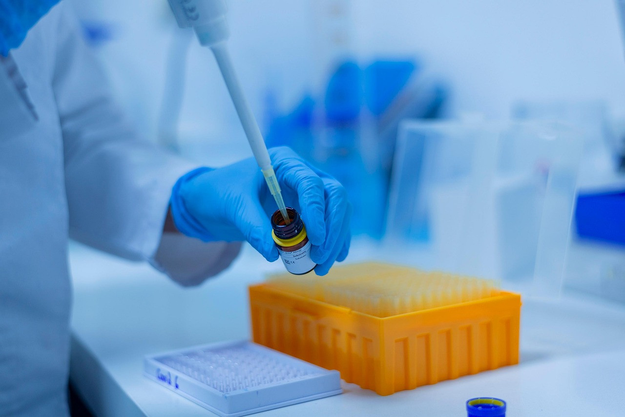 Representative image: scientist pipette laboratory