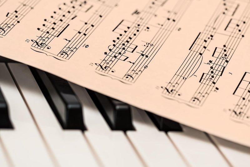 Representative image: music notes sheet piano