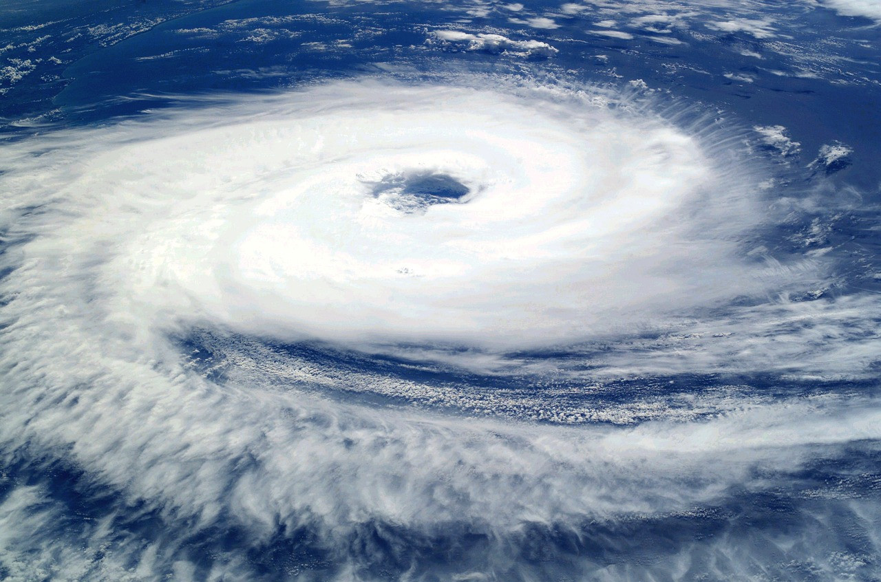 Representative image: cyclone storm clouds sea