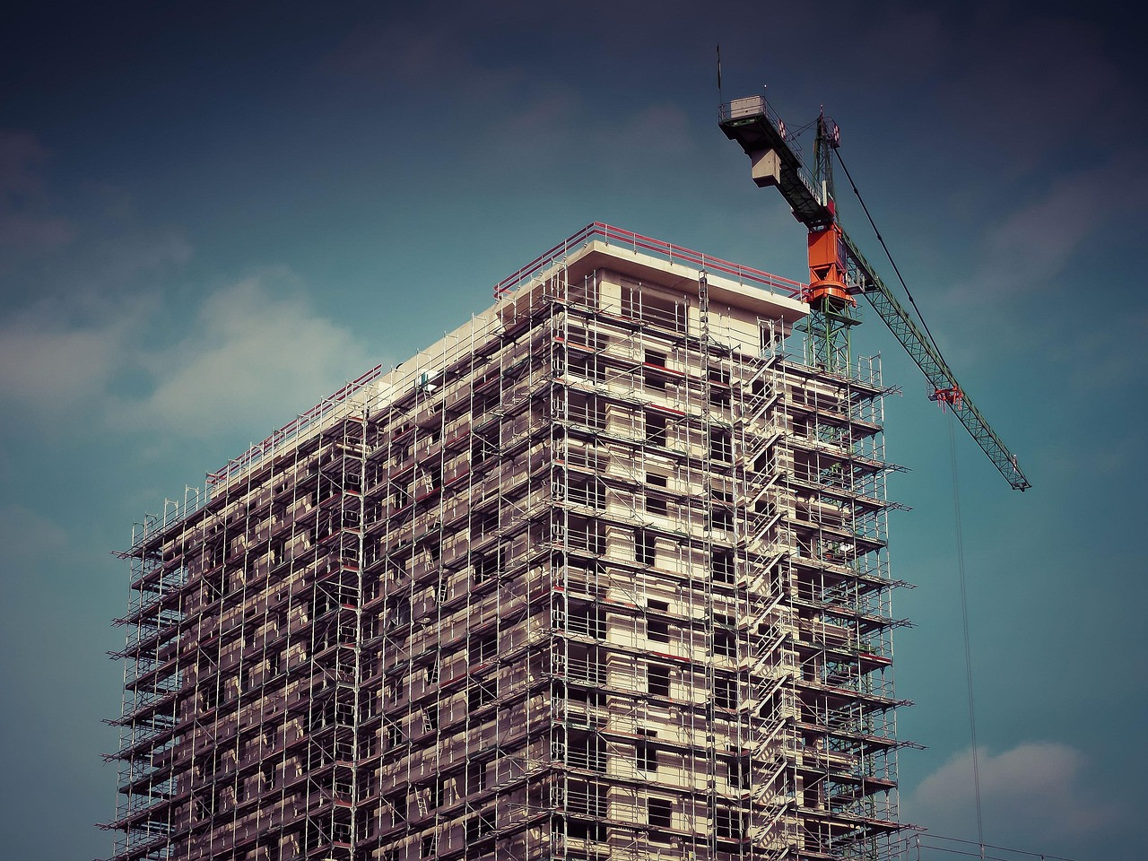 Representative image: apartment building construction