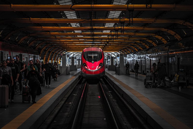 Representative image: metro train platform underground