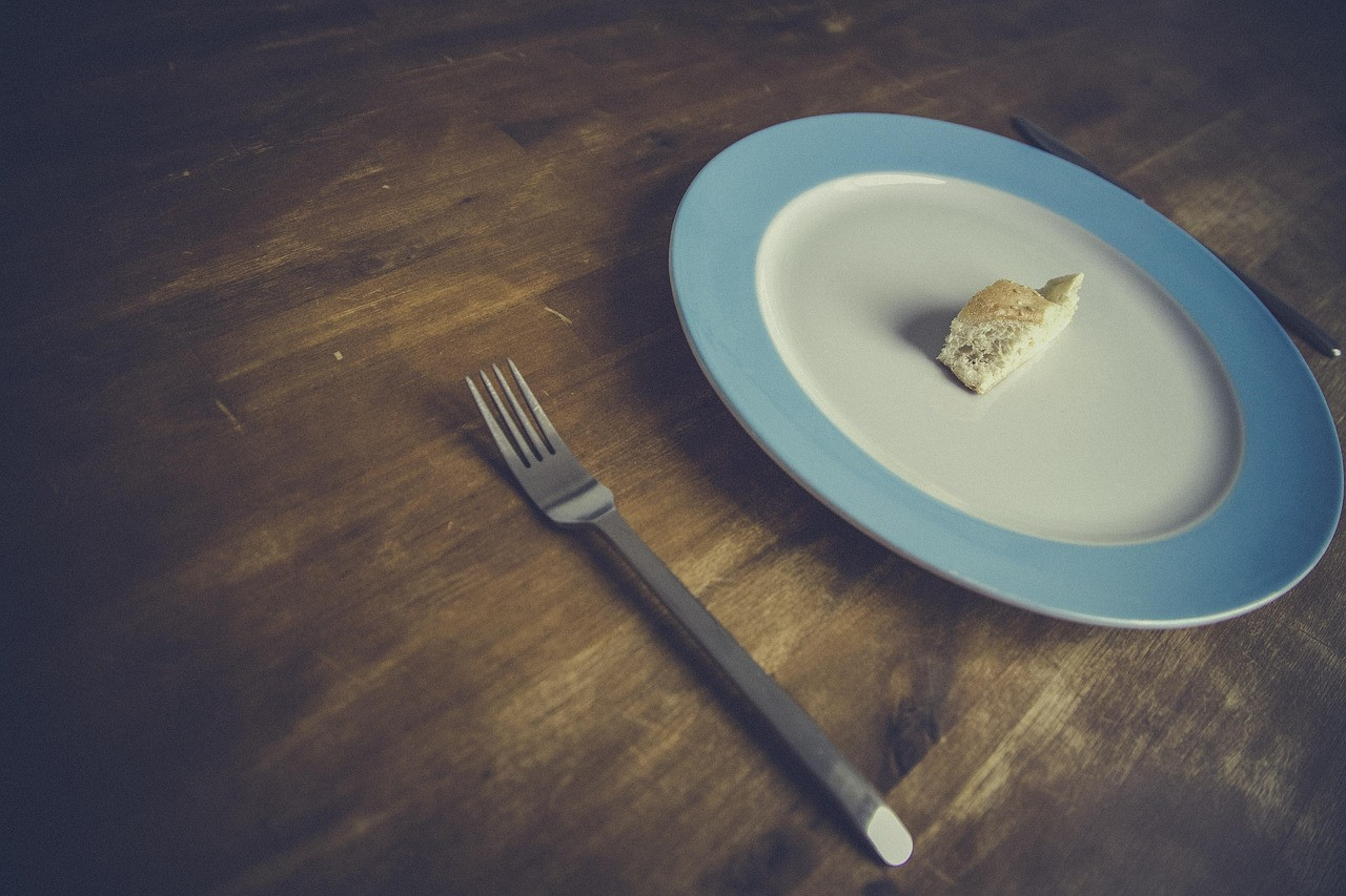 Representative image: empty plate with fork and knife