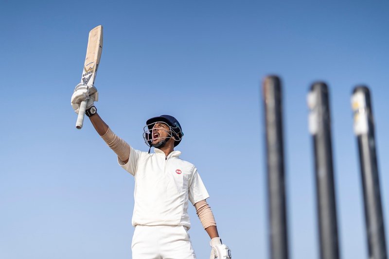 Representative image: cricket bat ball on pitch