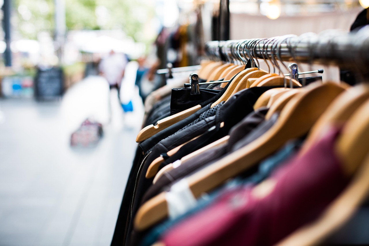 Representative image: clothing rack in boutique