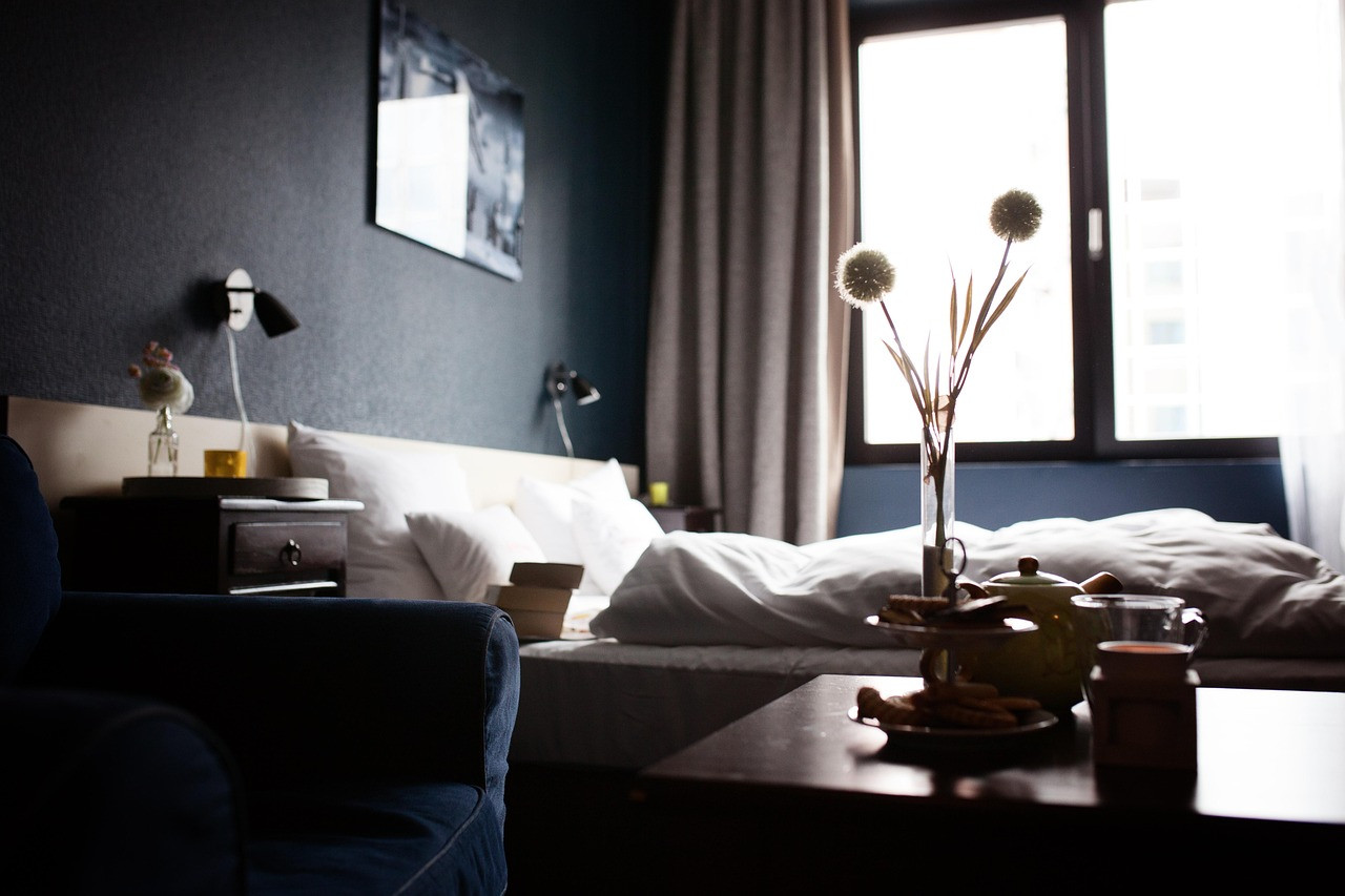 Representative image: hotel room booking smartphone