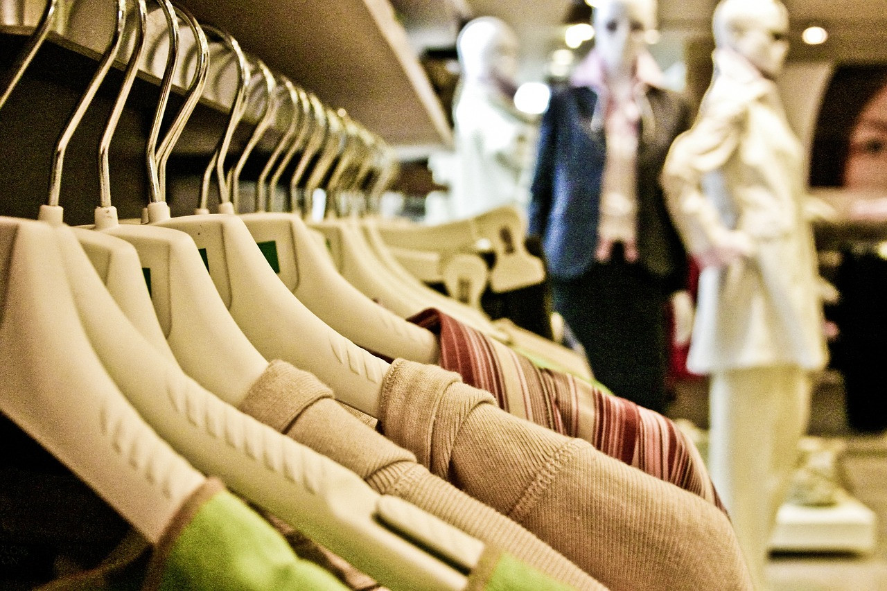 Representative image: clothing rack fashion studio