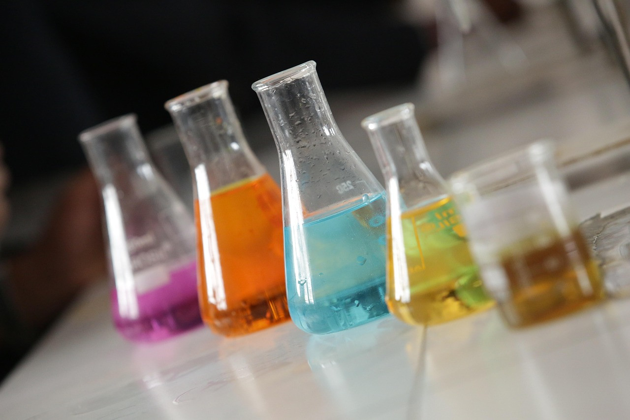 Representative image: chemistry laboratory glassware