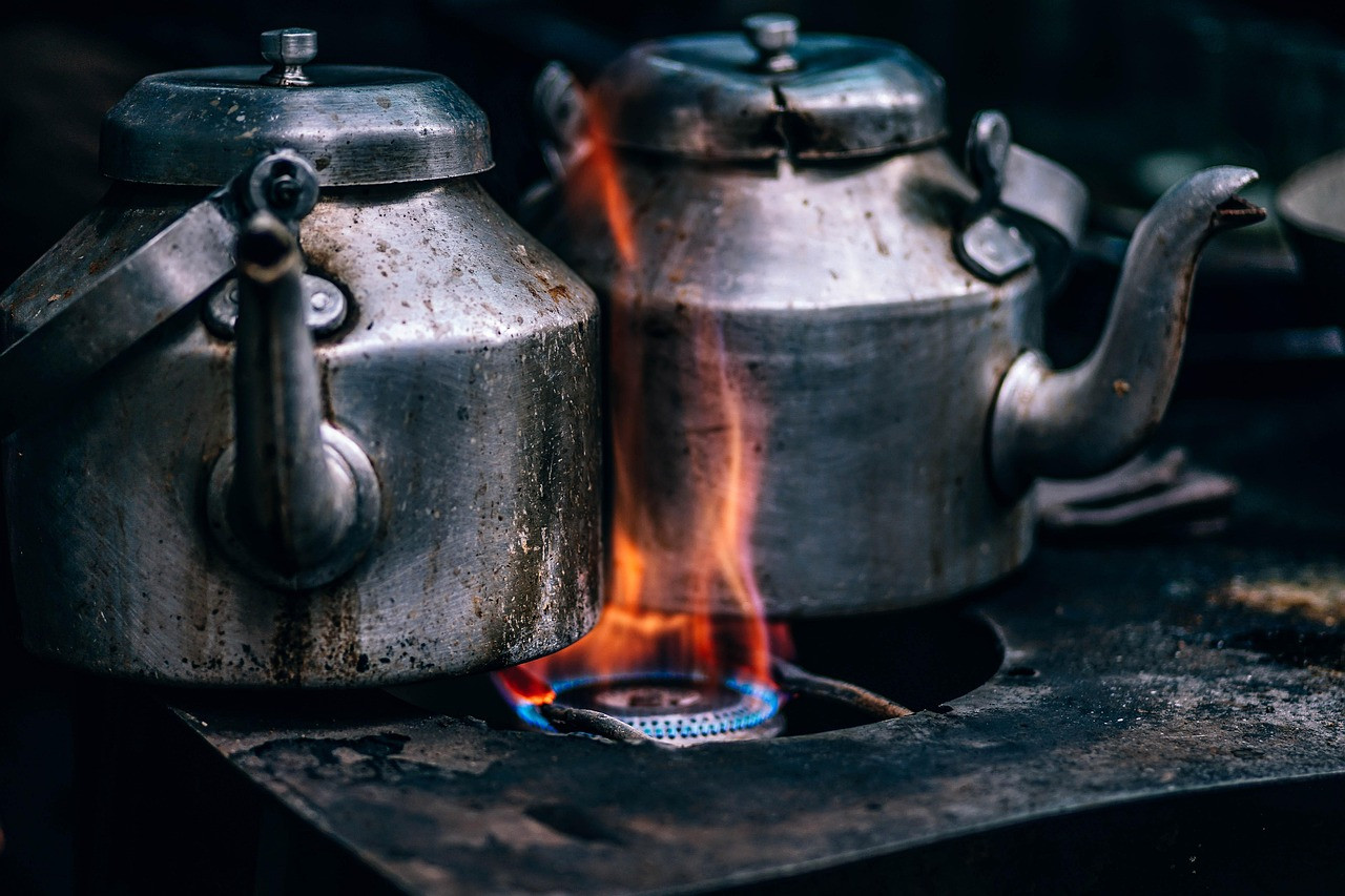 Representative image: kitchen cookware on a shelf