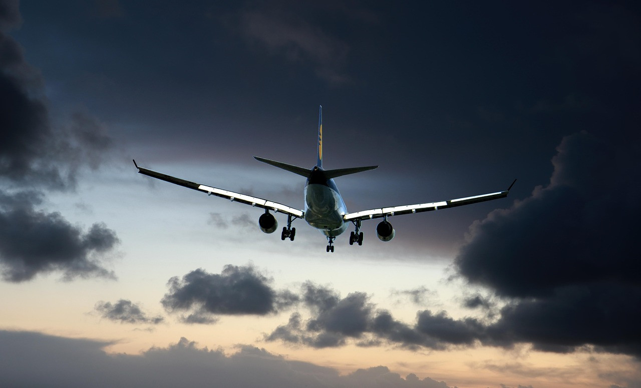 Representative image: passenger jet airplane runway