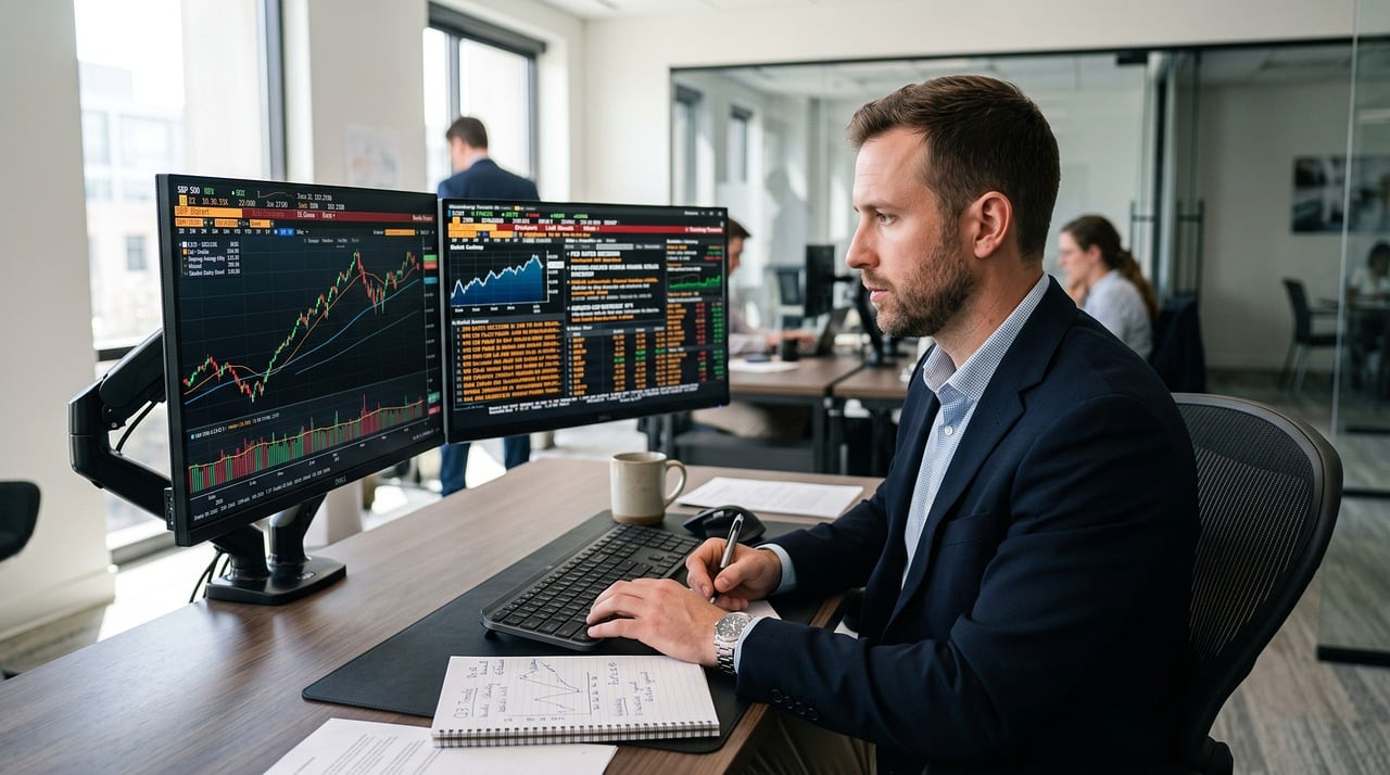 Representative image: stock market trading screen