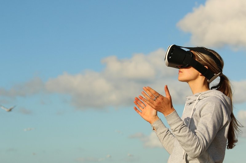 Representative image: virtual reality headset user