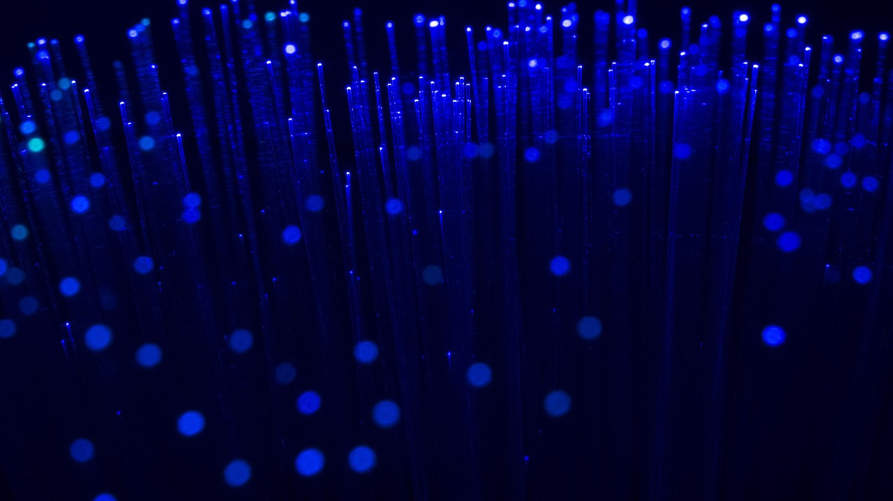 Representative image: fiber optic cables glowing