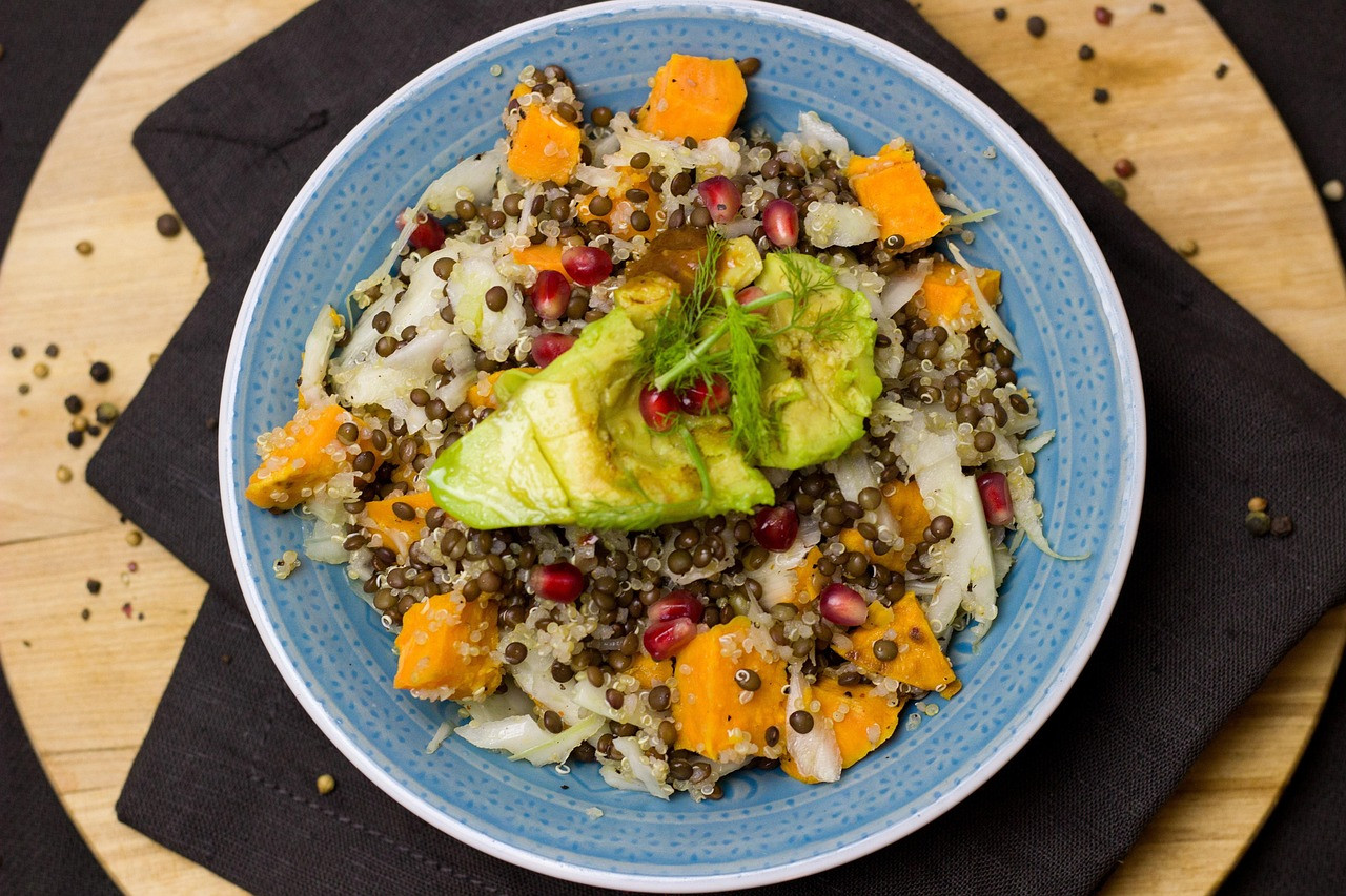 Representative image: bowl of vegetables and lentils