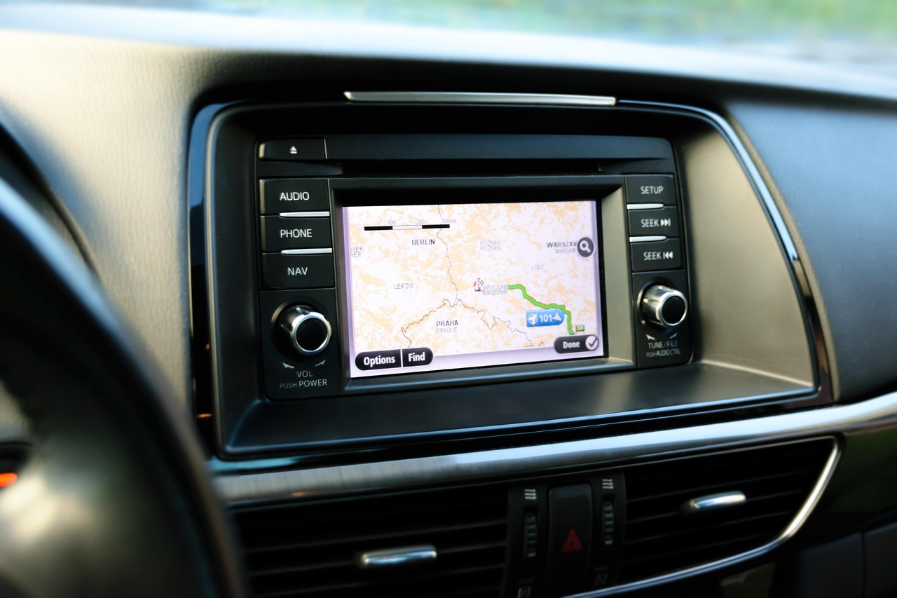 Representative image: car dashboard touchscreen navigation