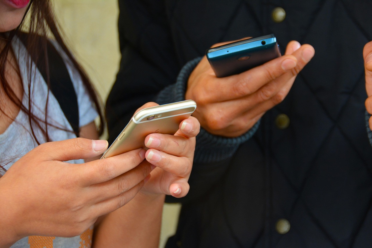 Representative image: smartphone apps screen hand