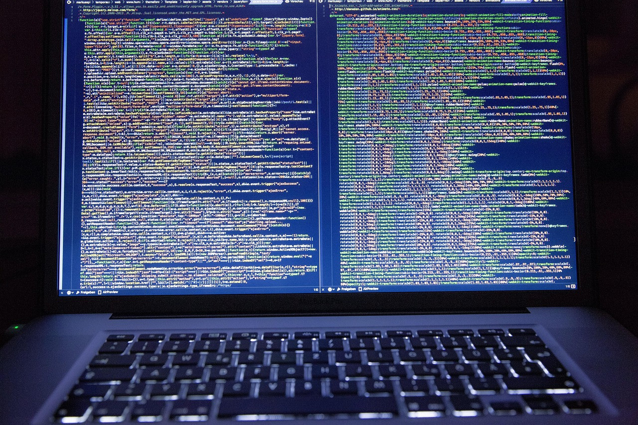 Representative image: coding laptop screen