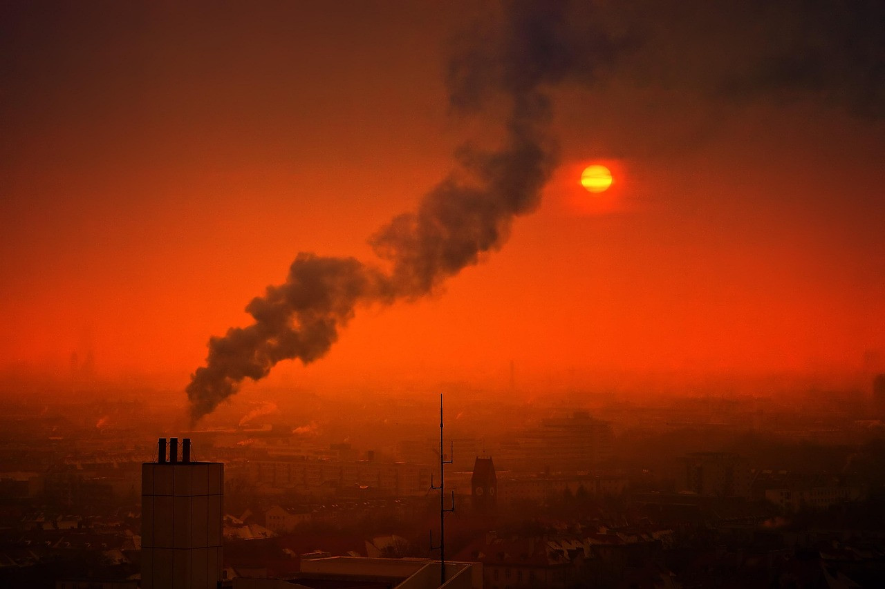 Representative image: city smog haze skyline