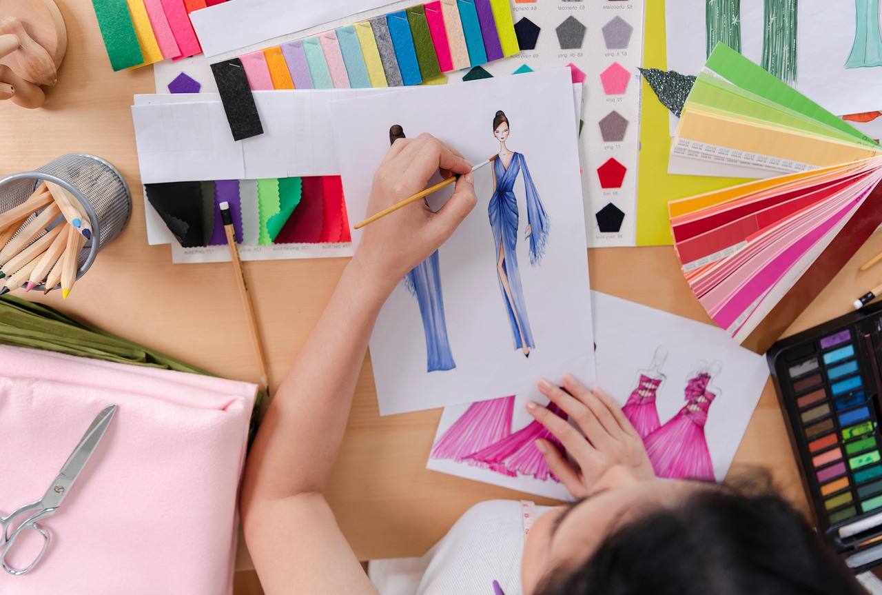 Representative image: fashion designer sketching clothes