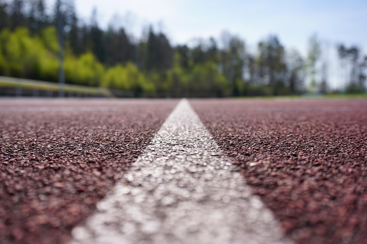 Representative image: athletics running track stadium