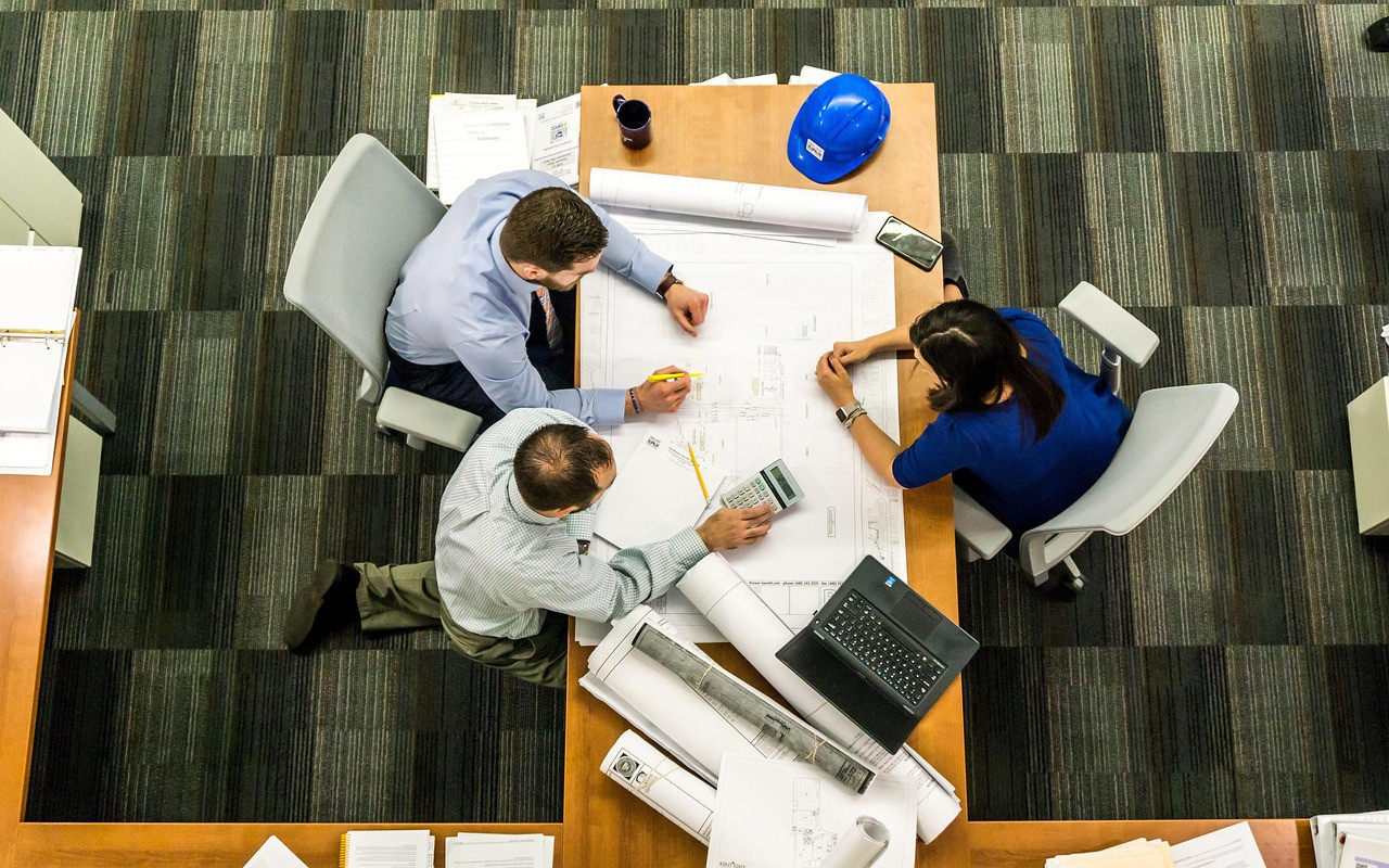 Representative image: engineering graduates in an office
